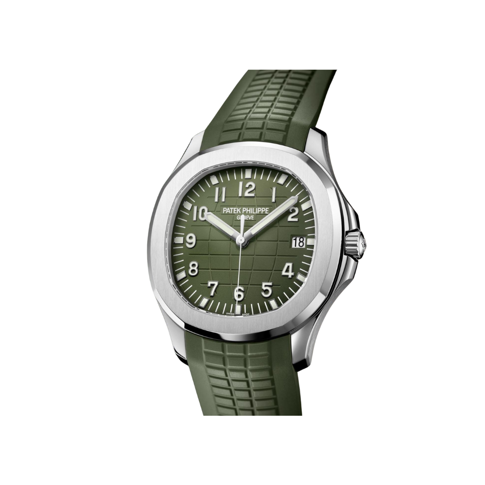 Patek Philippe Aquanaut Jumbo Date, Sweep Seconds, 18k White Gold, 42,2 mm, Ref# 5168G-010 - Image 5