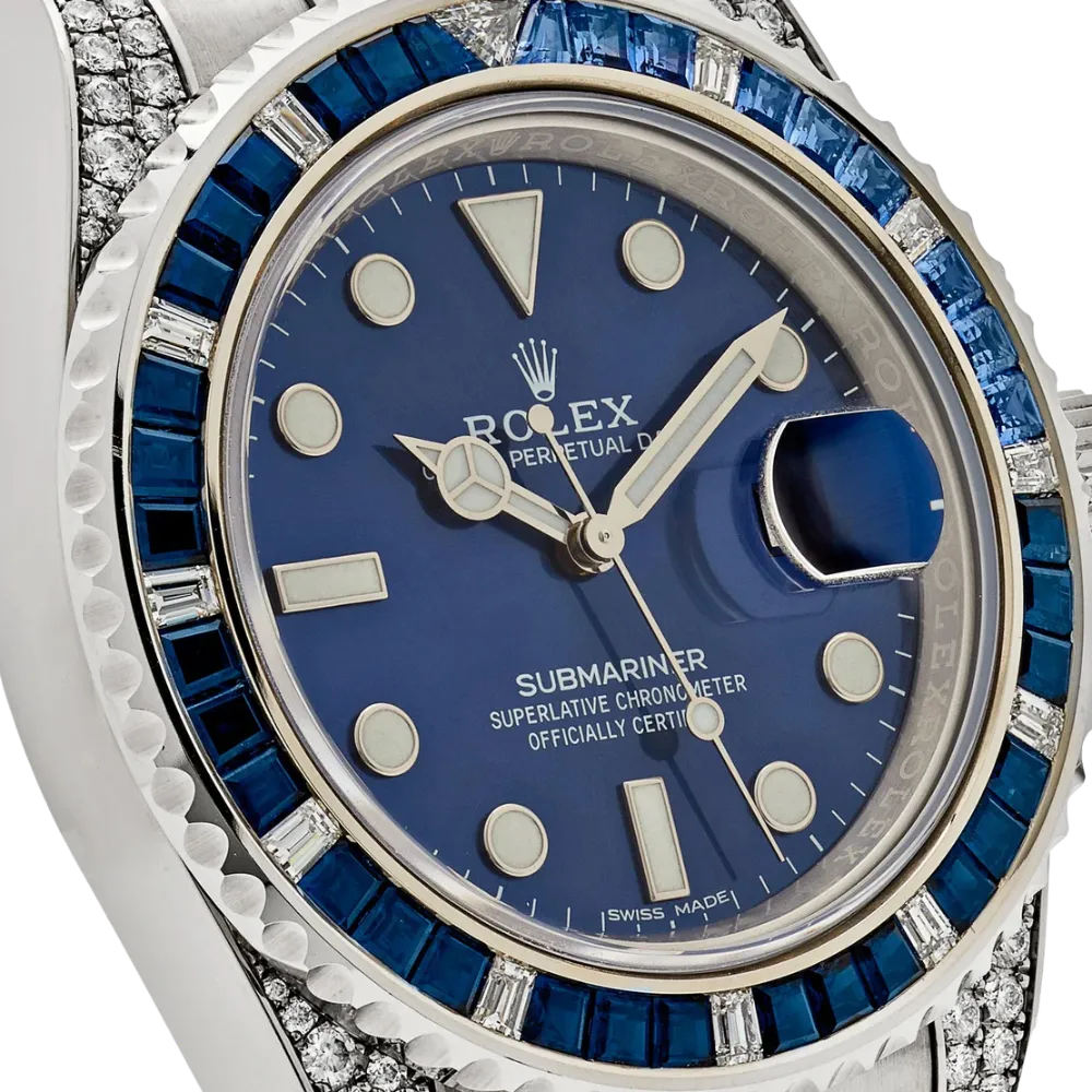 Rolex Submariner Date 116659SABR White Gold Blue Dial Sapphire Diamond Bezel - Image 5