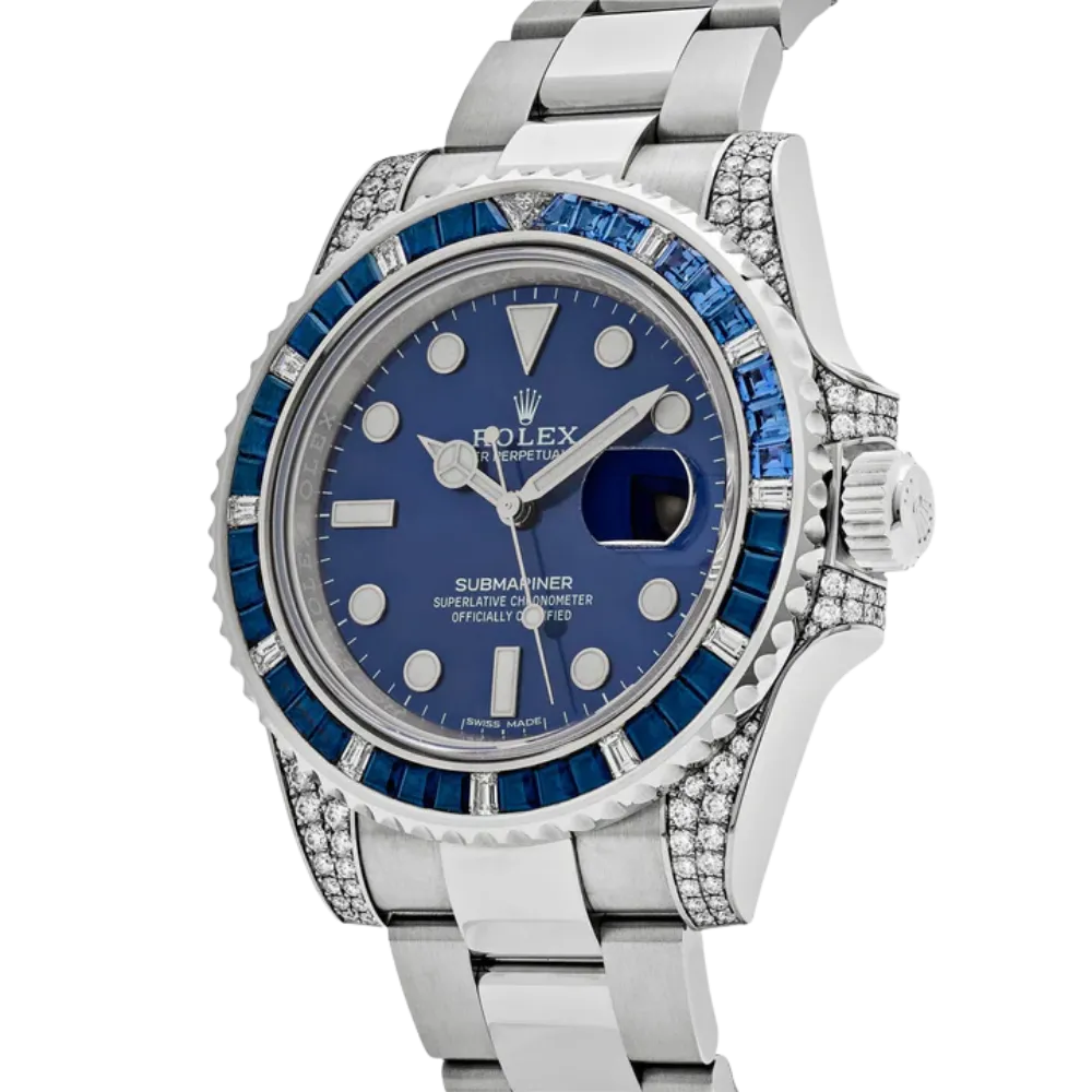 Rolex Submariner Date 116659SABR White Gold Blue Dial Sapphire Diamond Bezel - Image 3