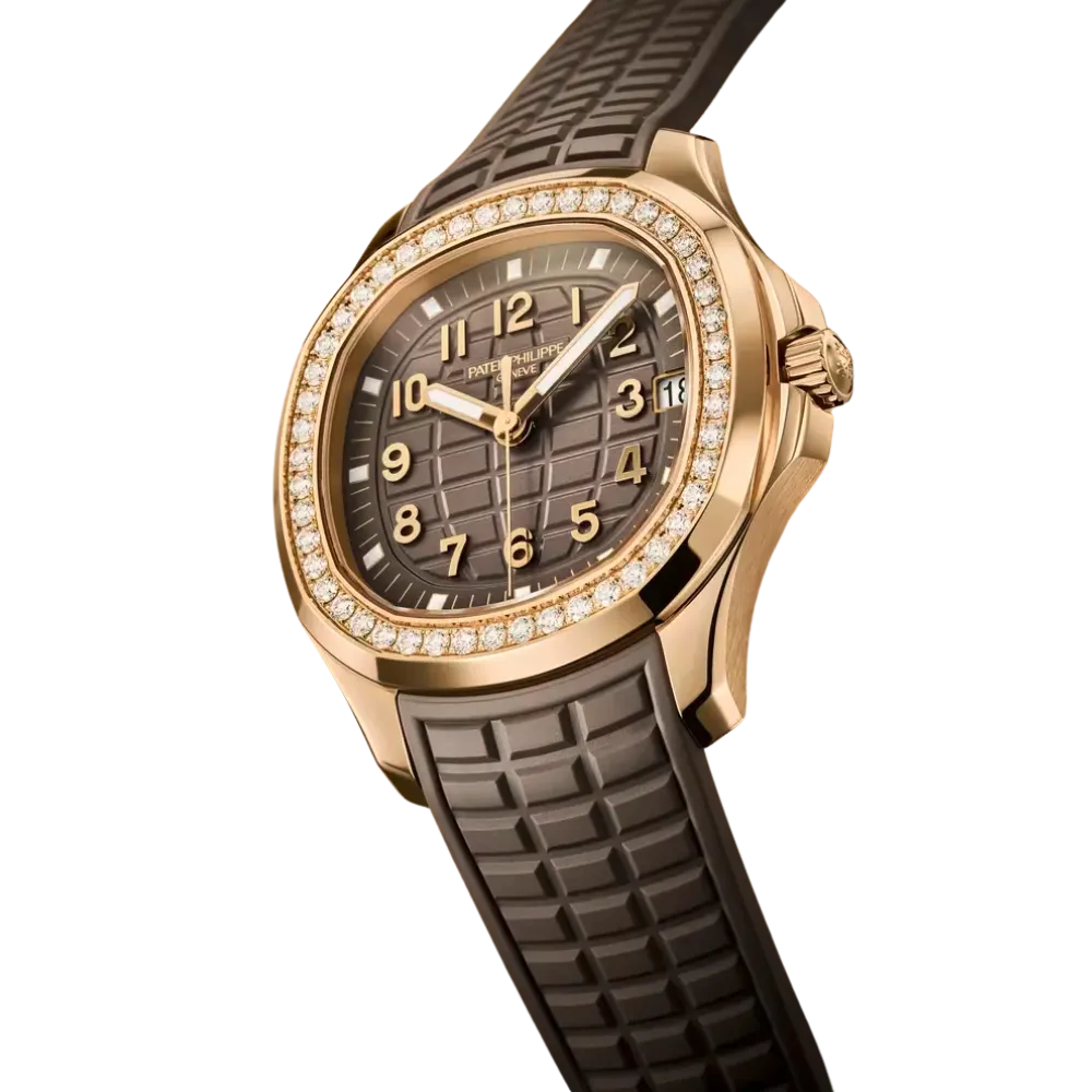 Patek Philippe Aquanaut 5268/200R-010 Rose Gold Taupe Brown Dial Diamond Bezel - Image 13