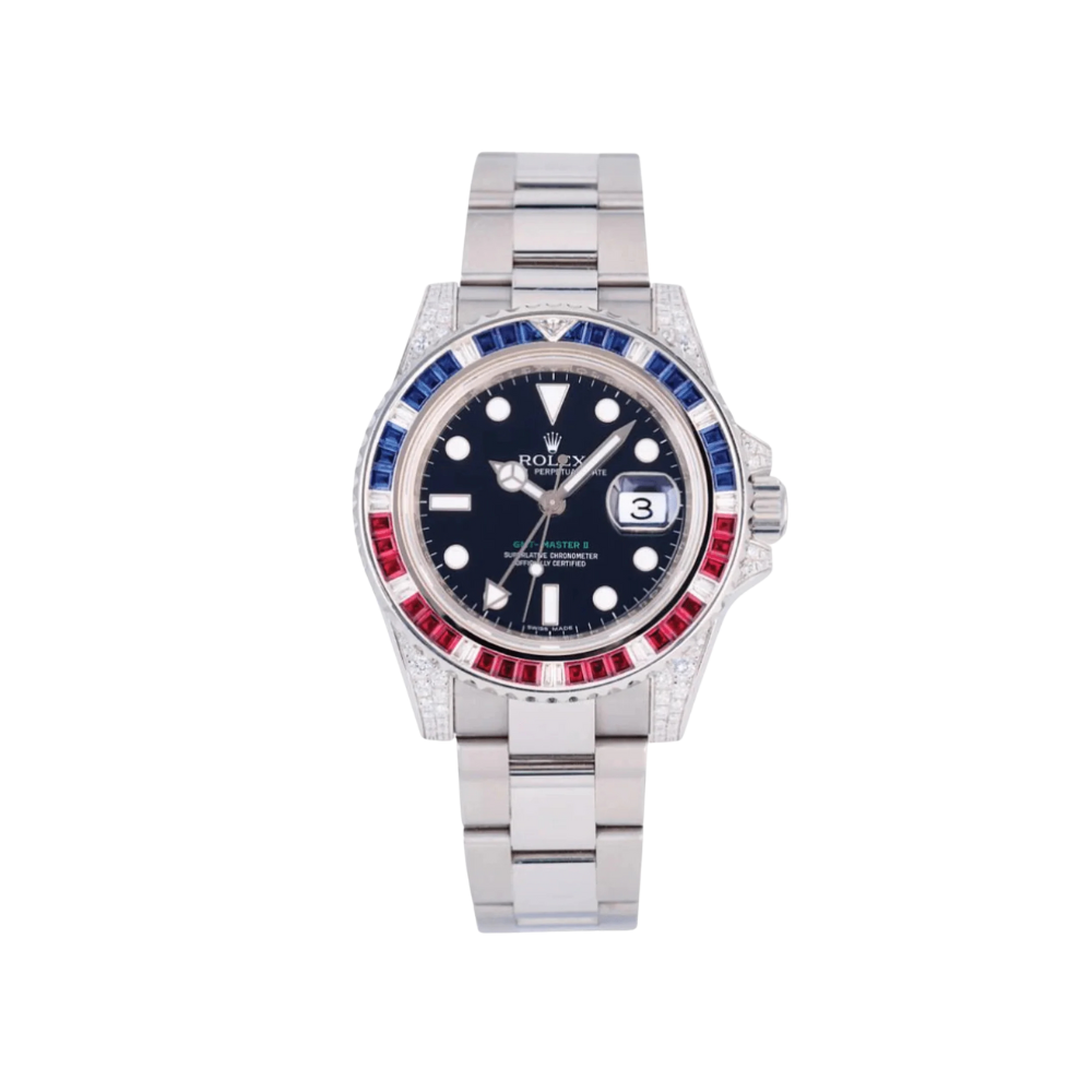 Rolex GMT-Master II 116759SARU White Gold Black Dial